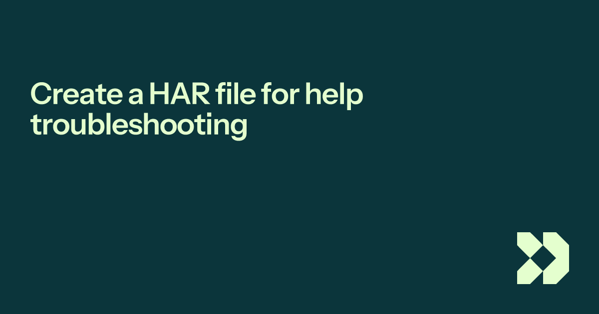 Create a HAR file for help troubleshooting Customer.io Docs